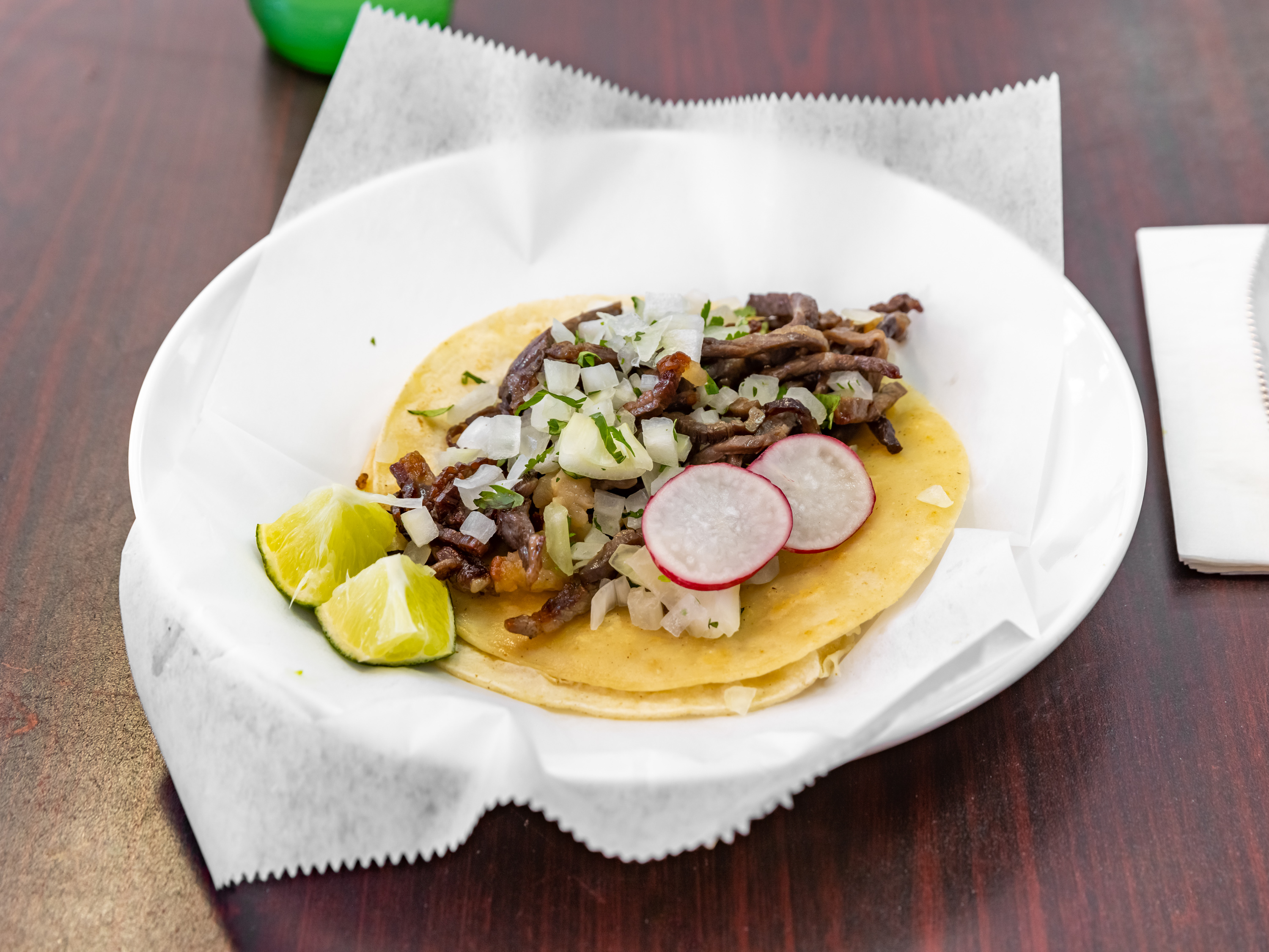 Order Al Pastor Taco food online from Hidalgo Mexican Food store, Astoria on bringmethat.com
