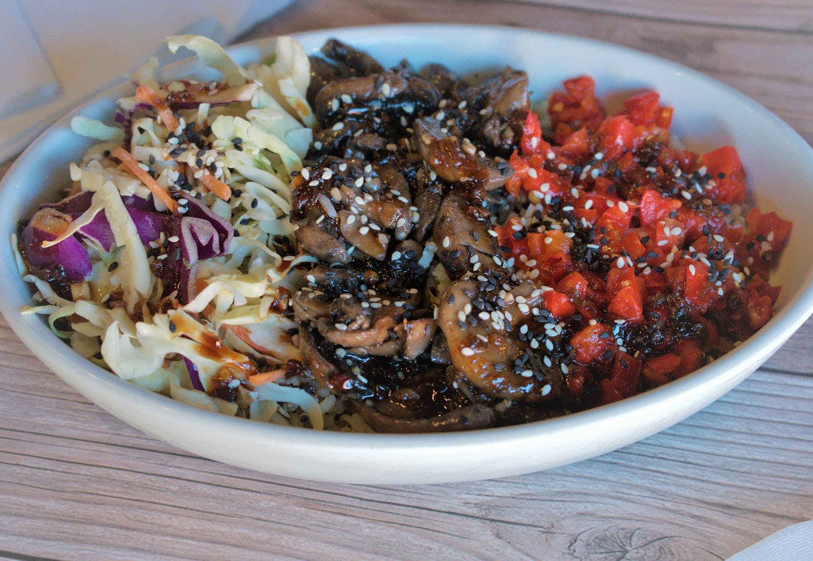 Order Buddha Bowl - Entree food online from Game Train Usa store, Highlands Ranch on bringmethat.com