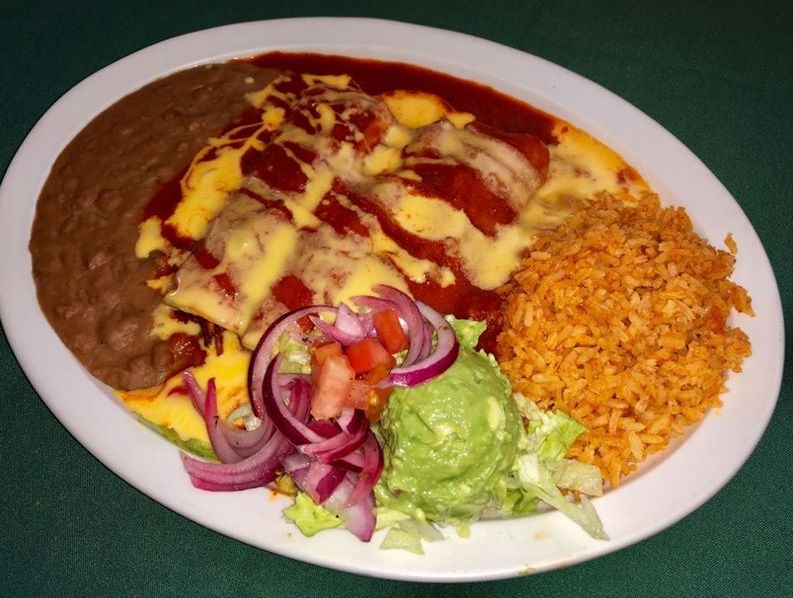 Order Enchiladas Yucatan  food online from Barcenas Mexican Restaurant store, Friendswood on bringmethat.com