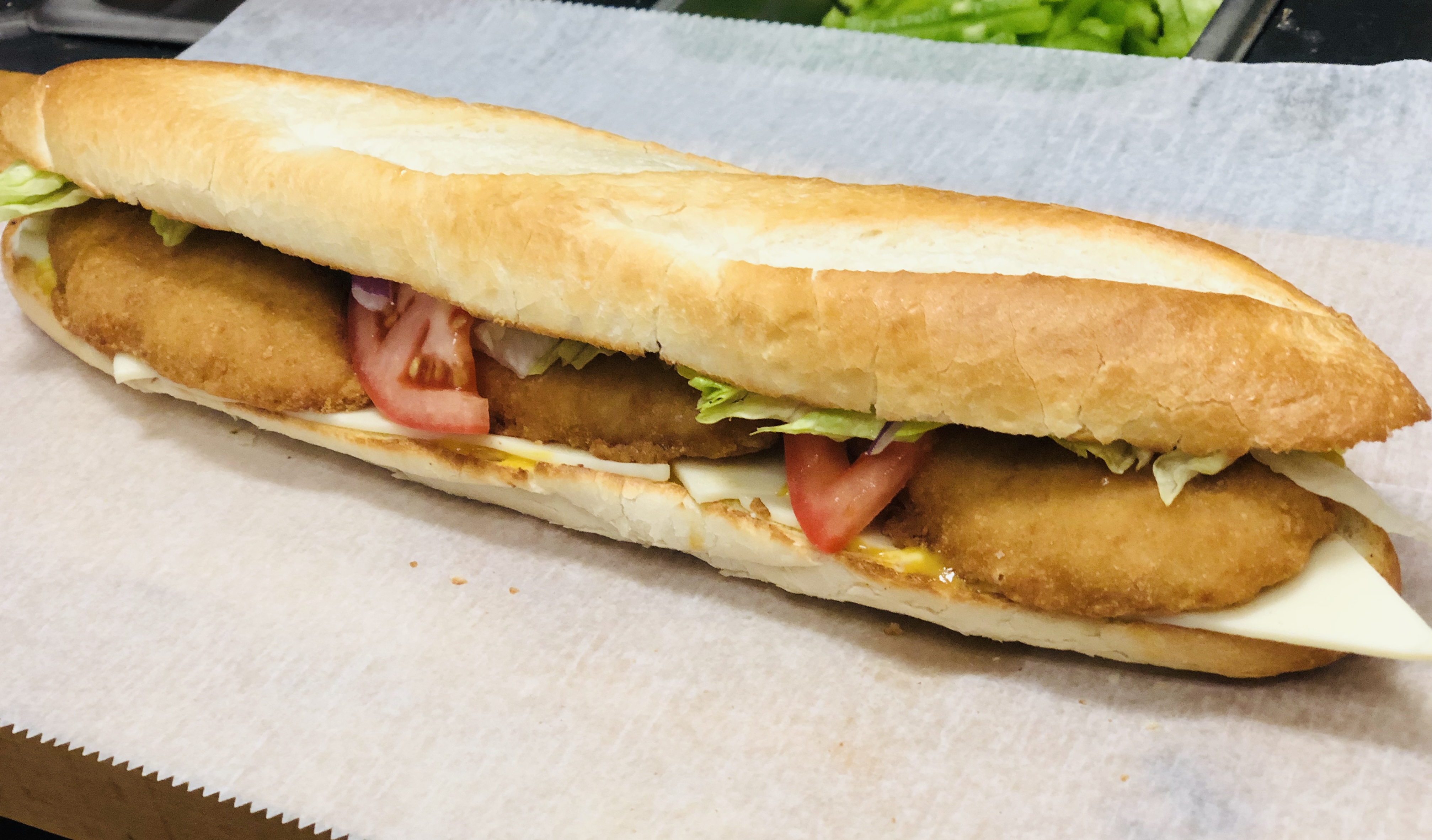 Order Chicken Cutlet Sub food online from Gusto Pizza store, Delmar on bringmethat.com