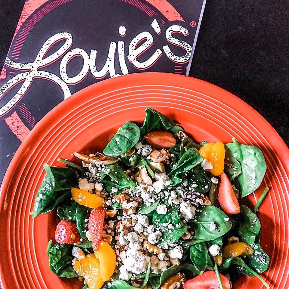 Order Super Spinach Salad food online from Louie Grill And Bar store, Yukon on bringmethat.com