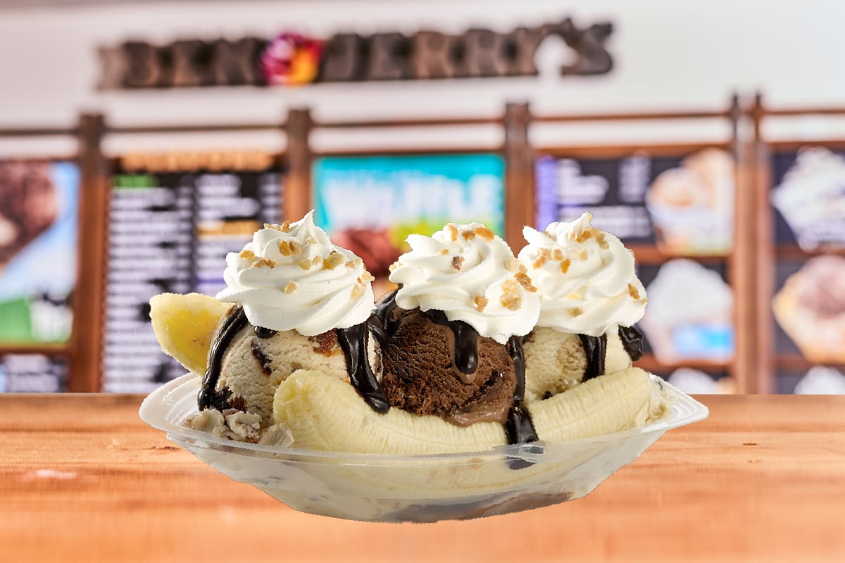 Order Banana Split (3 scoops) food online from The Ice Cream Shop store, Mount Kisco on bringmethat.com