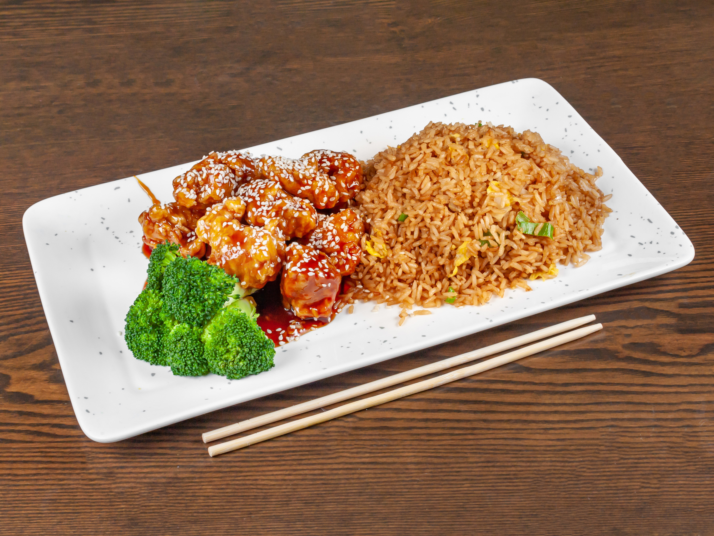 Order Sesame Chicken Combo food online from China Wing Basket store, Columbia on bringmethat.com