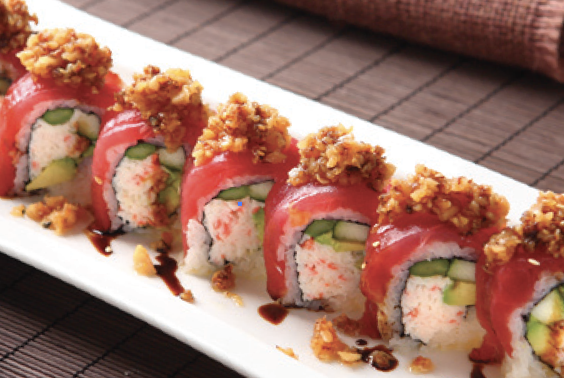 Order Red Dragon Roll food online from Tenno Sushi store, Los Angeles on bringmethat.com
