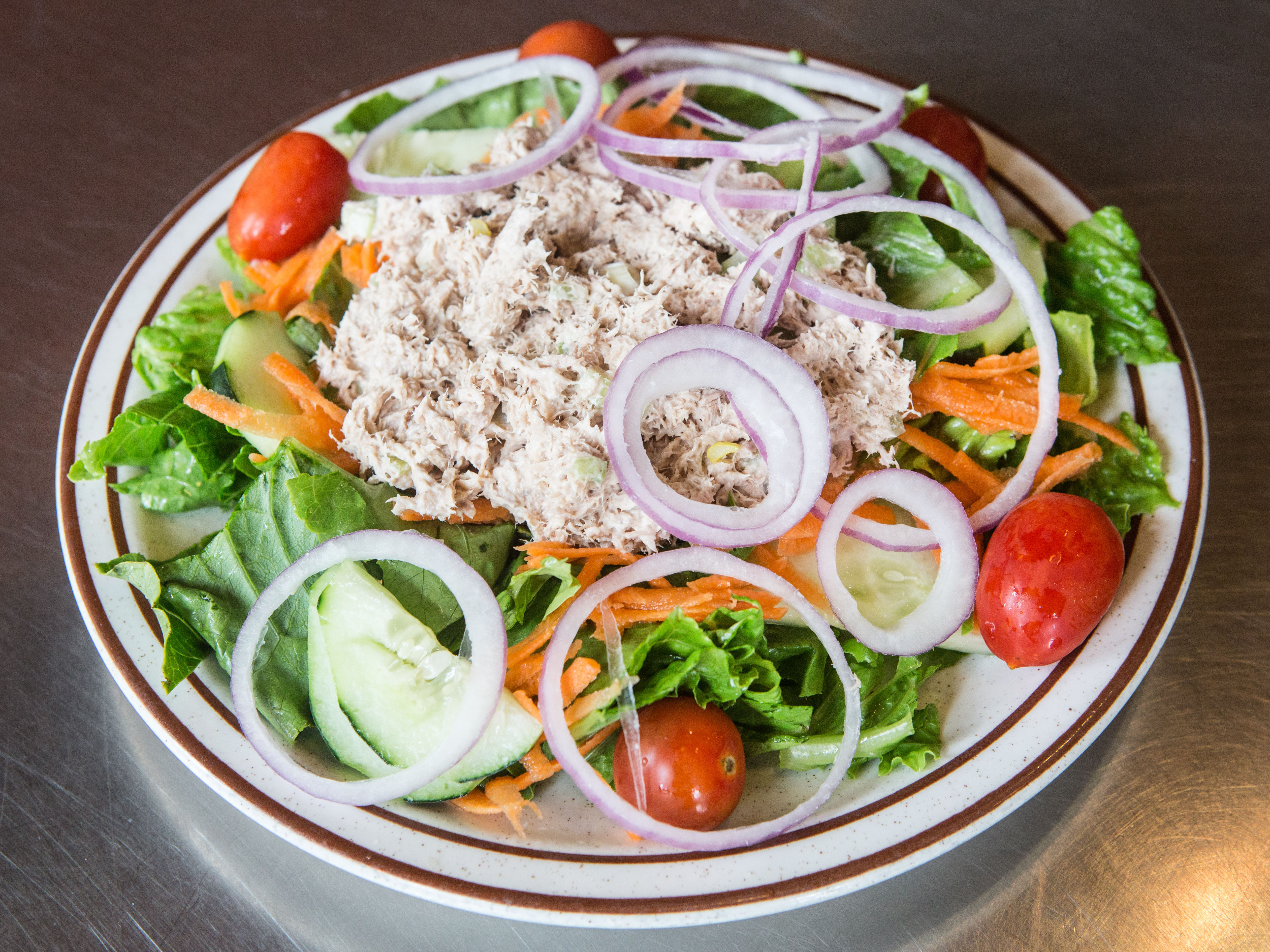 Order Tuna Salad Platter food online from Bagels by the park store, Brooklyn on bringmethat.com