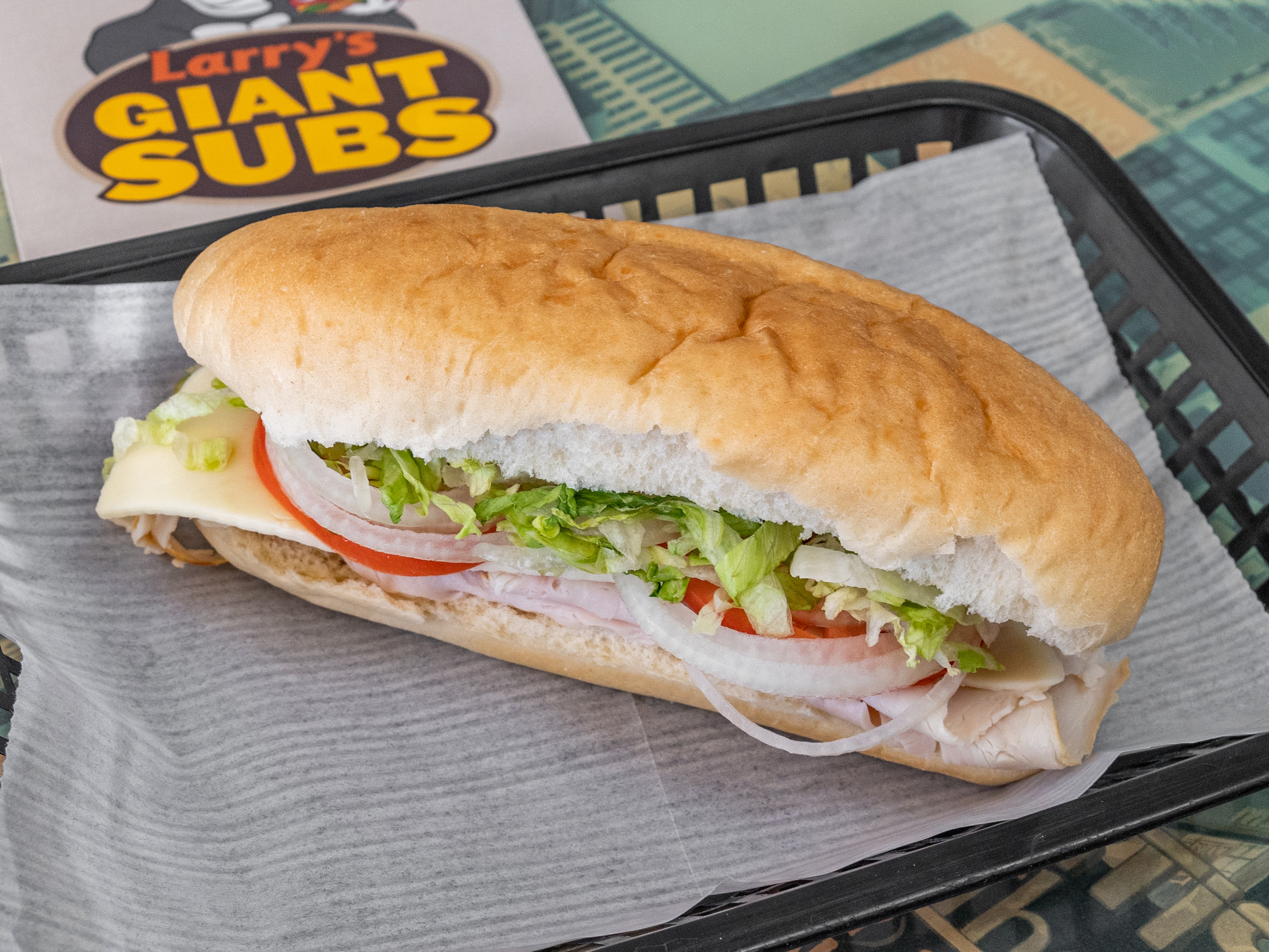 Order Turkey Breast Cold Sub food online from Larry's Giant Subs on Abercorn St. store, Savannah on bringmethat.com
