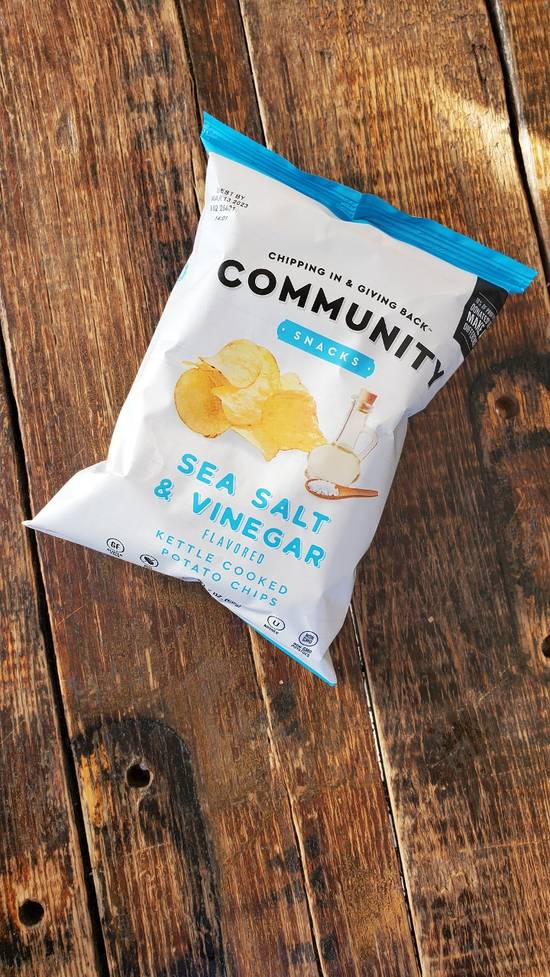 Order Vinegar & Seasalt Chips food online from Ivy Provisions store, Charlottesville on bringmethat.com