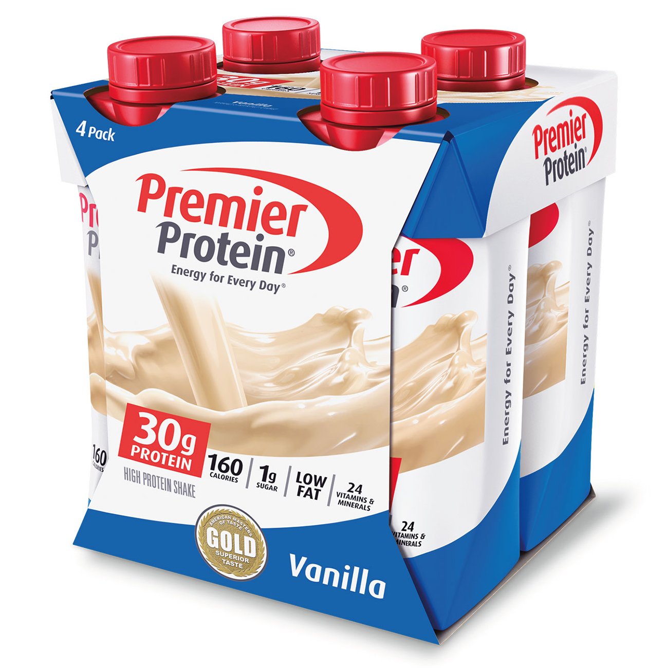 Order Premier Protein Drink, Vanilla, 11 fl oz - 4 ct food online from Rite Aid store, REEDLEY on bringmethat.com