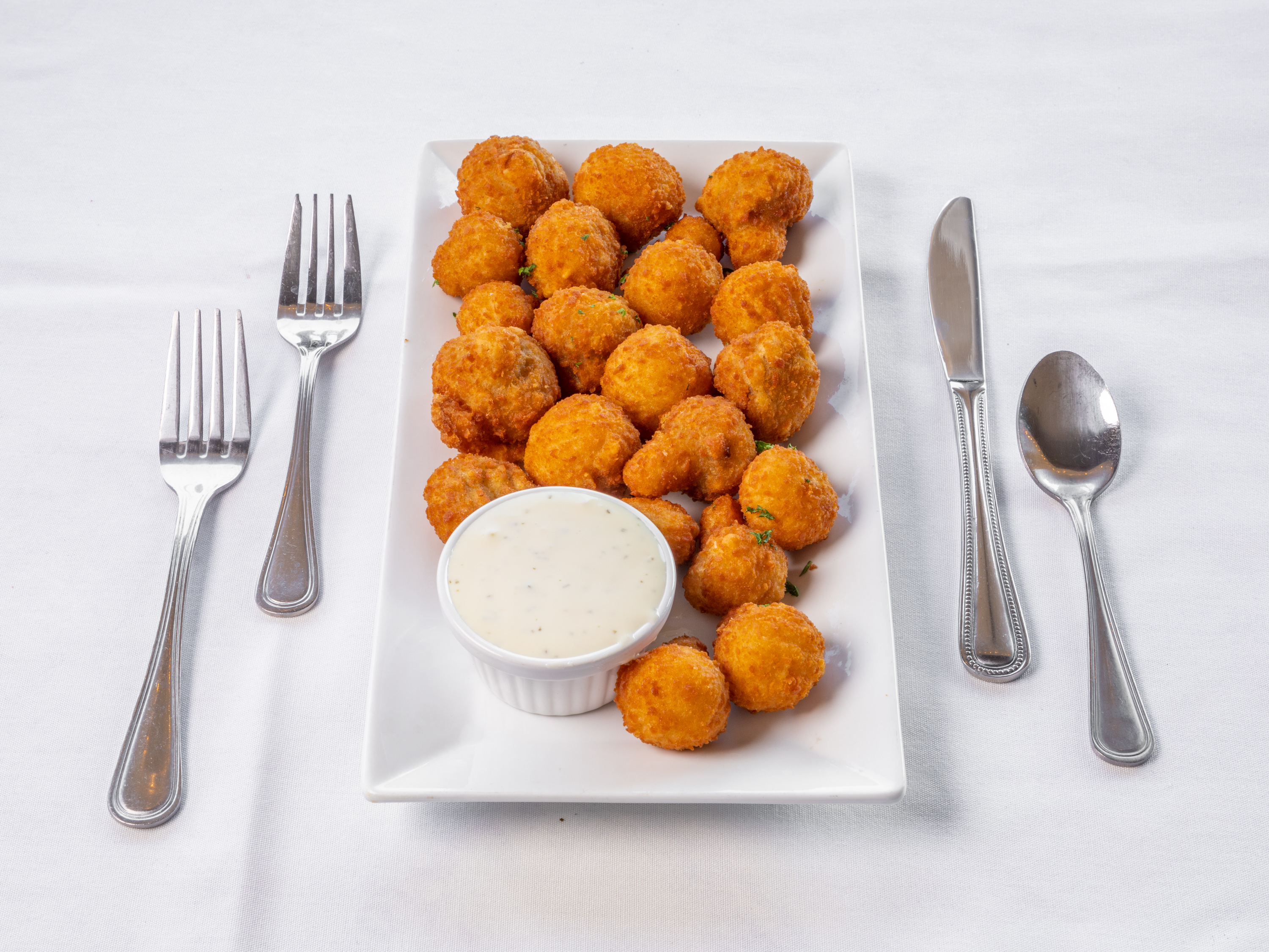Order Fried Mushrooms food online from Famous Steakhouse store, Tulsa on bringmethat.com