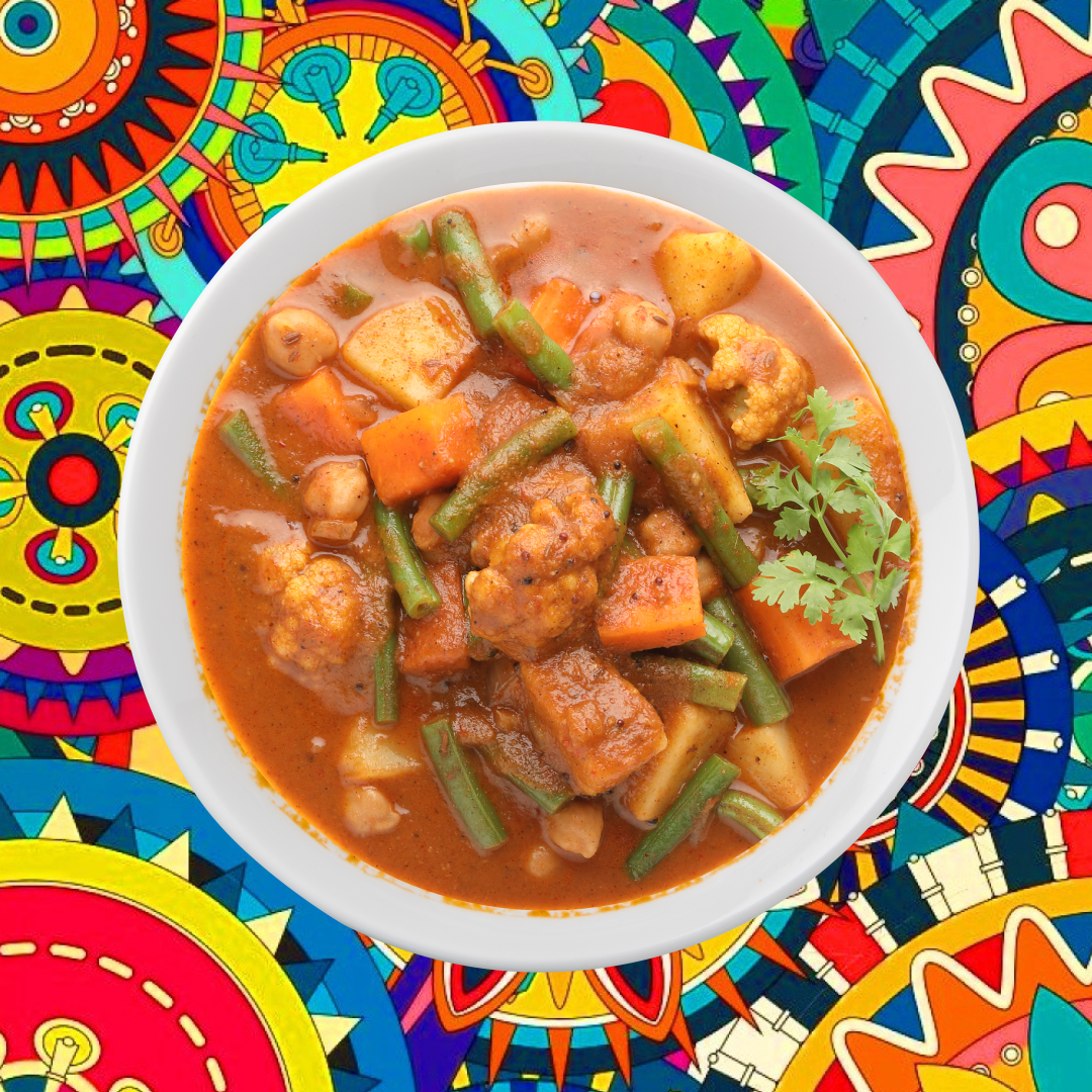 Order Homestyle Veggie Curry food online from Tick-Tock Tikka House store, Irving on bringmethat.com