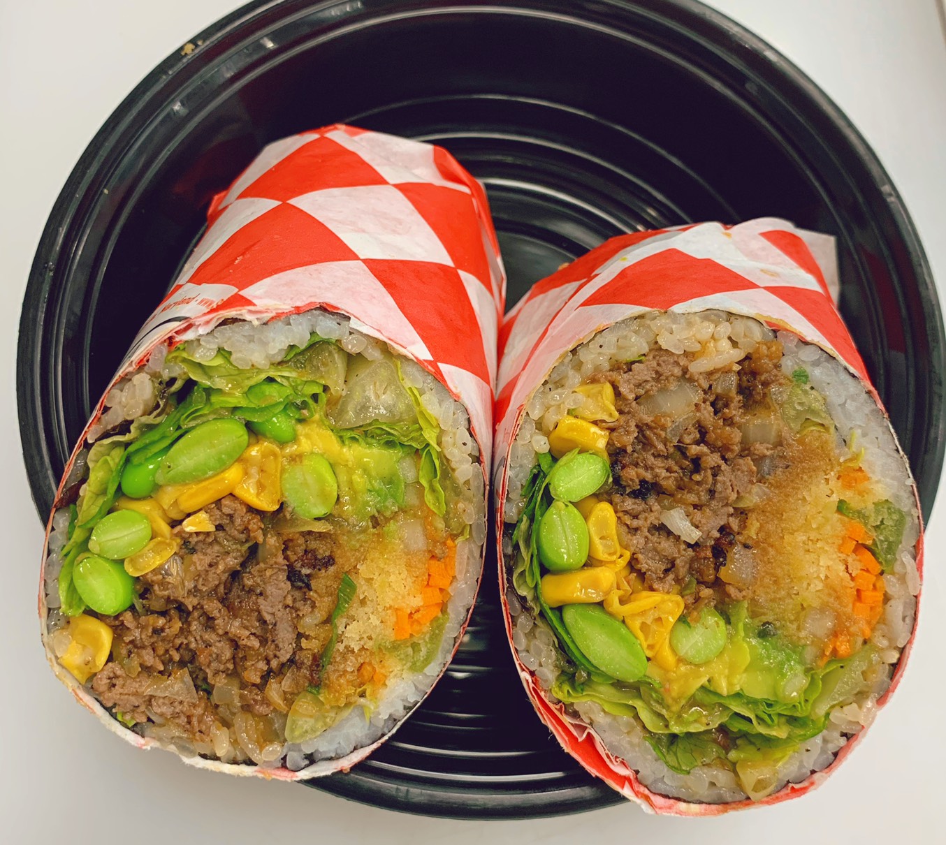 Order 12. Black Pepper Beef Burrito food online from 168 Asian Burrito store, Olney on bringmethat.com
