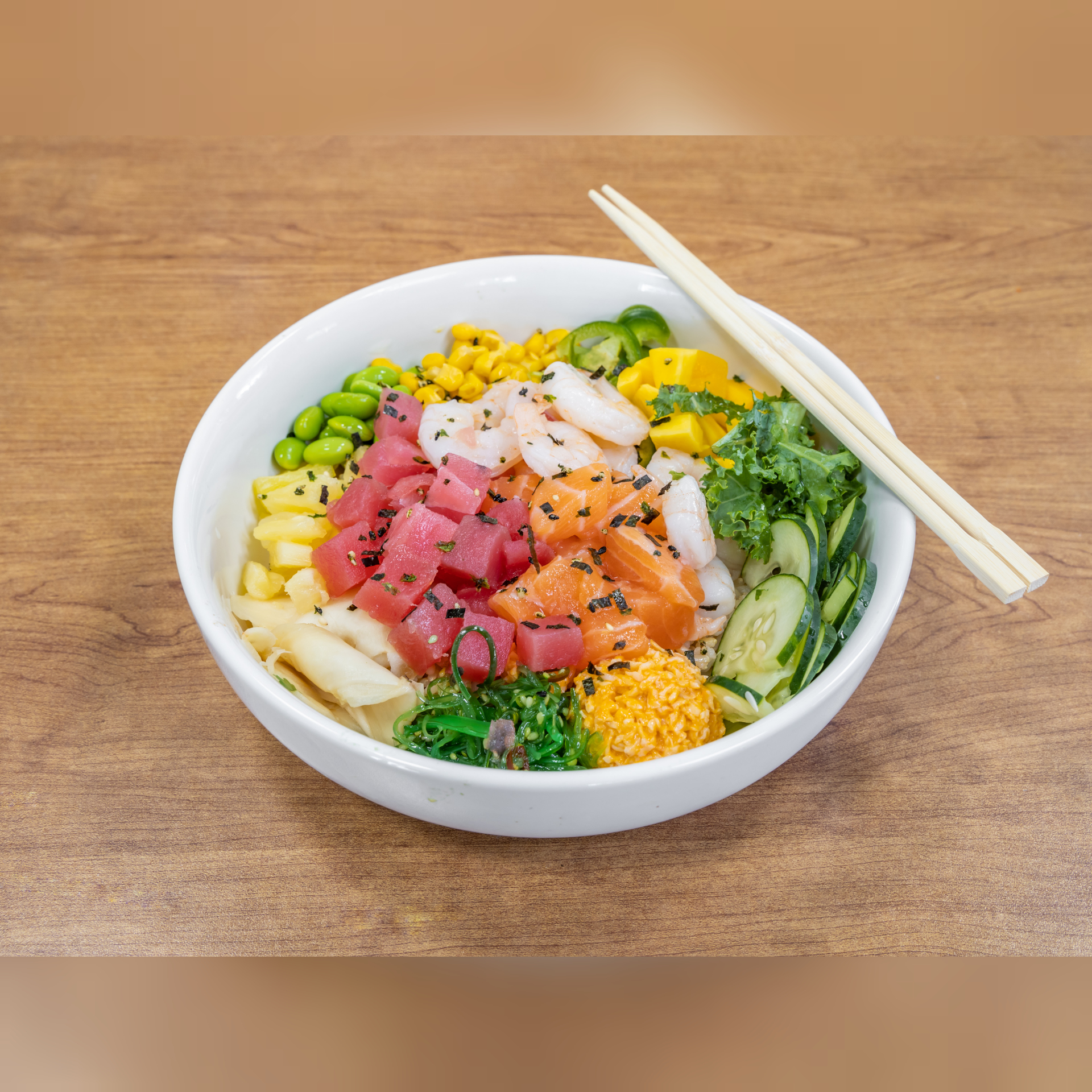 Order Medium Bowl food online from The Poke Place store, Rancho Cucamonga on bringmethat.com