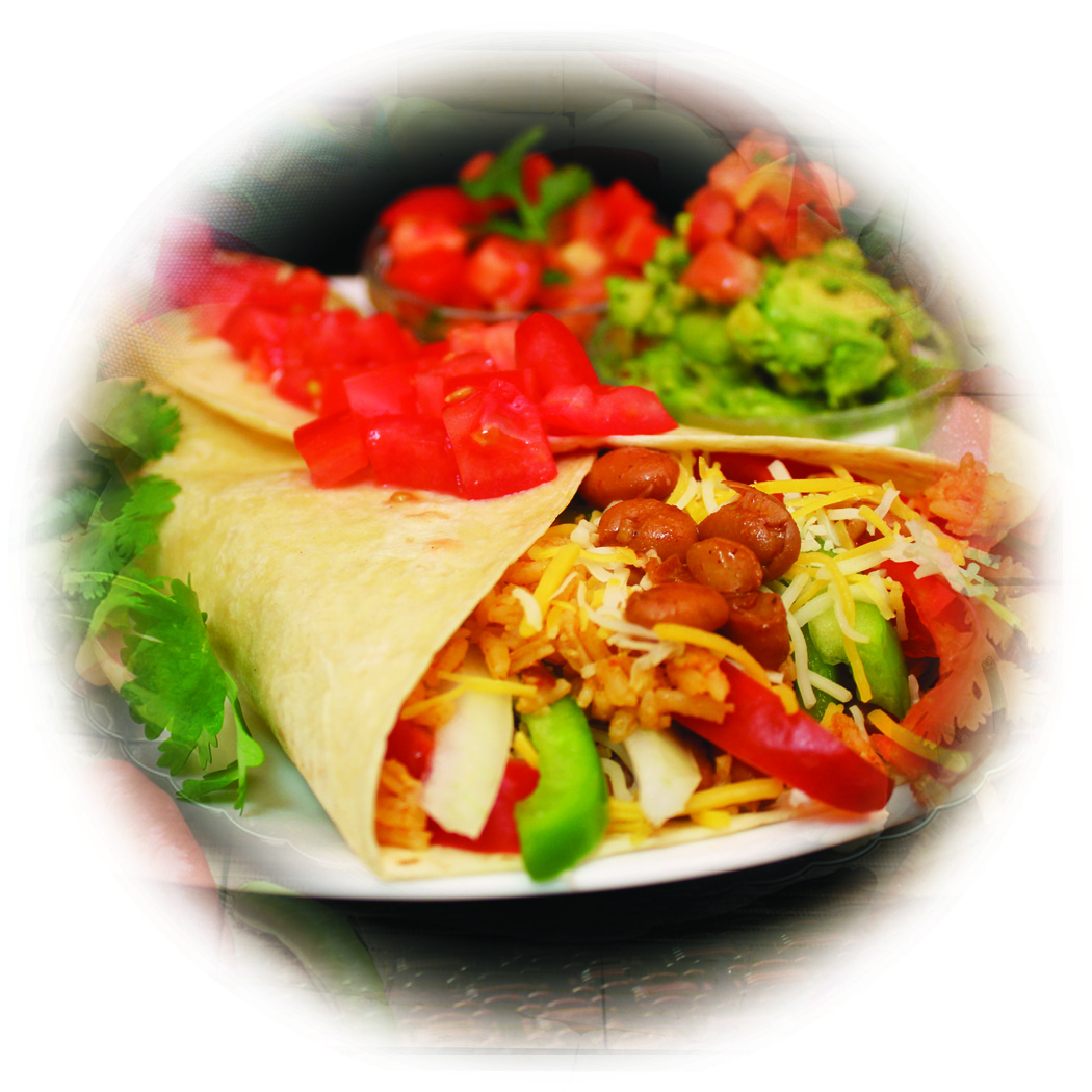 Order Fajita Veggie Burrito food online from Charo Chicken store, Huntington Beach on bringmethat.com