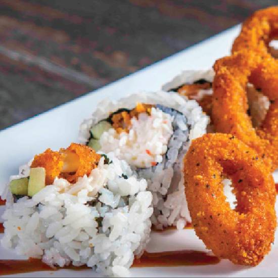 Order T20 Calamari Tempura Roll food online from Ichima store, Pasadena on bringmethat.com