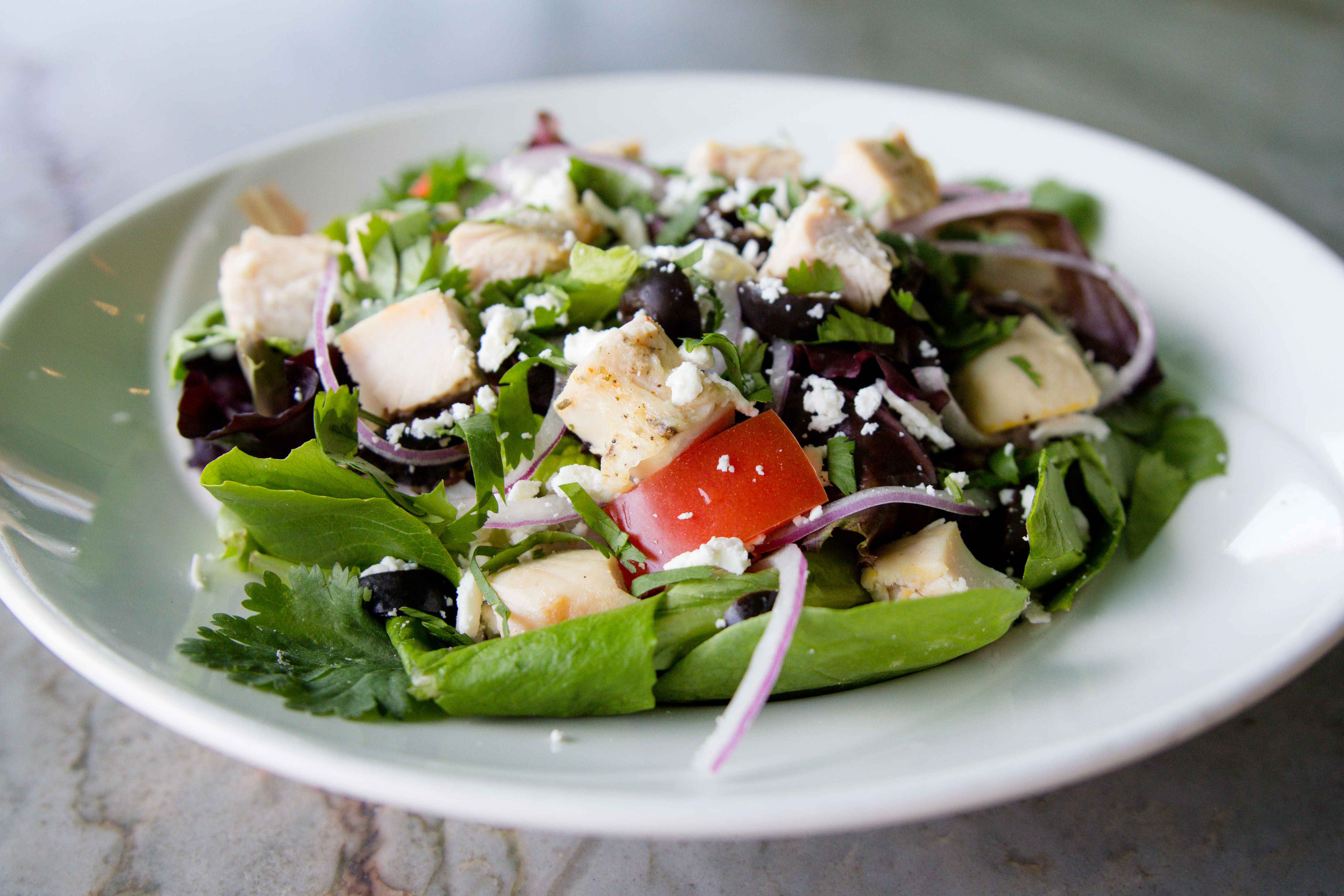 Order Roasted Chicken Salad (Full) food online from Leucadia Pizza Scripps Ranch store, San Diego on bringmethat.com