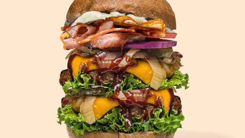 Order Smoky BBQ Burger (Ultimate) food online from VeganBurg store, San Francisco on bringmethat.com
