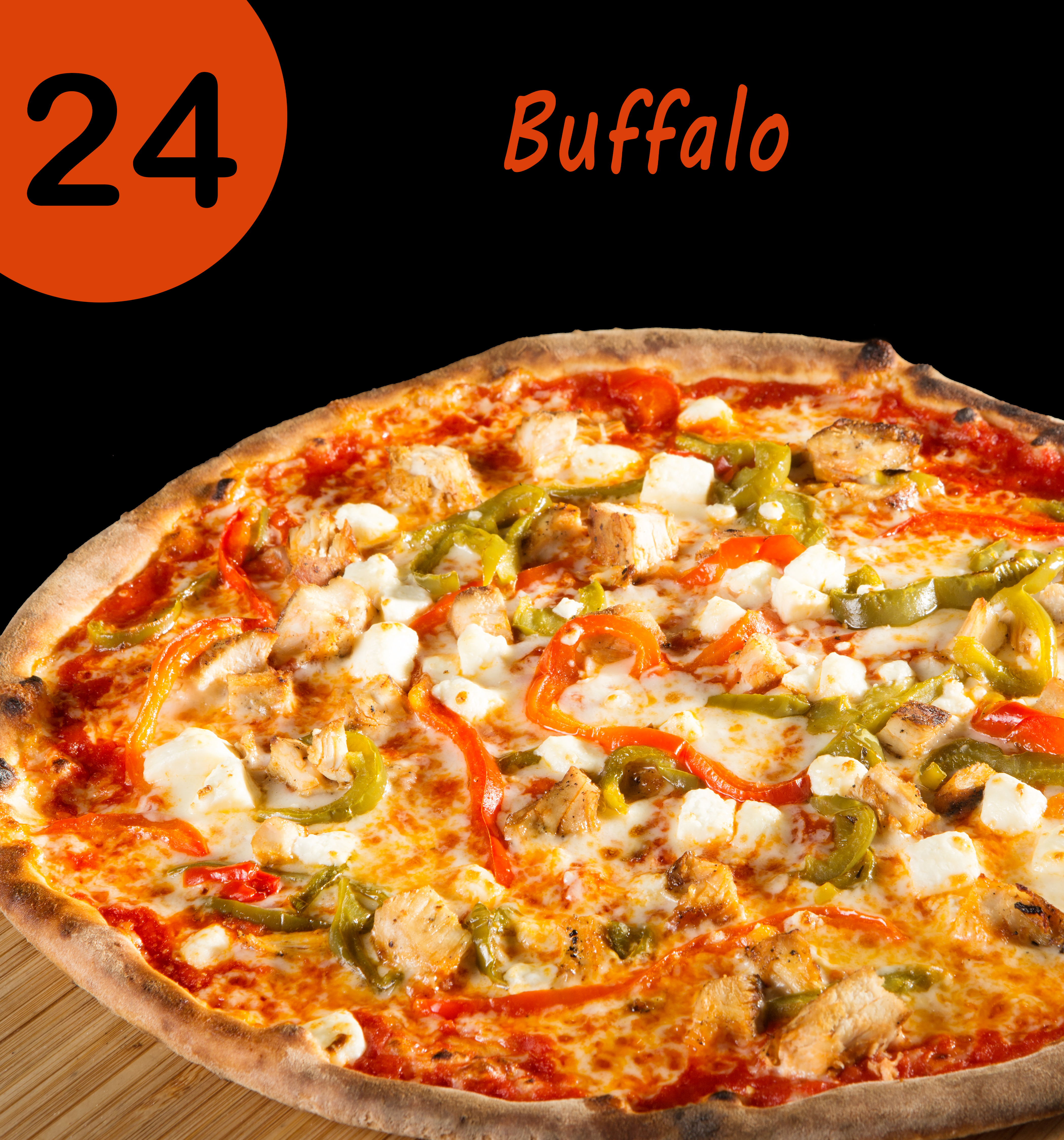 Order 24. Buffalo Chicken food online from Zaza Wood-Fired Pizza - Toledo store, Toledo on bringmethat.com