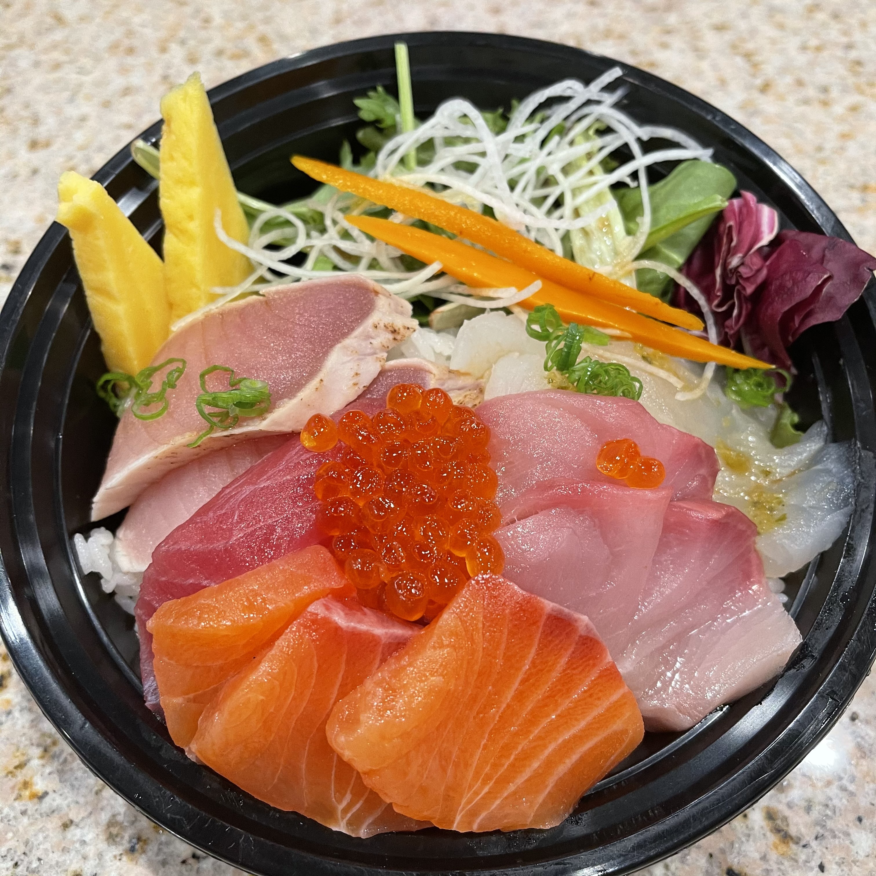 Order Chirashi Bowl food online from Kome Sushi And Fusion Restaurant store, Garden Grove on bringmethat.com