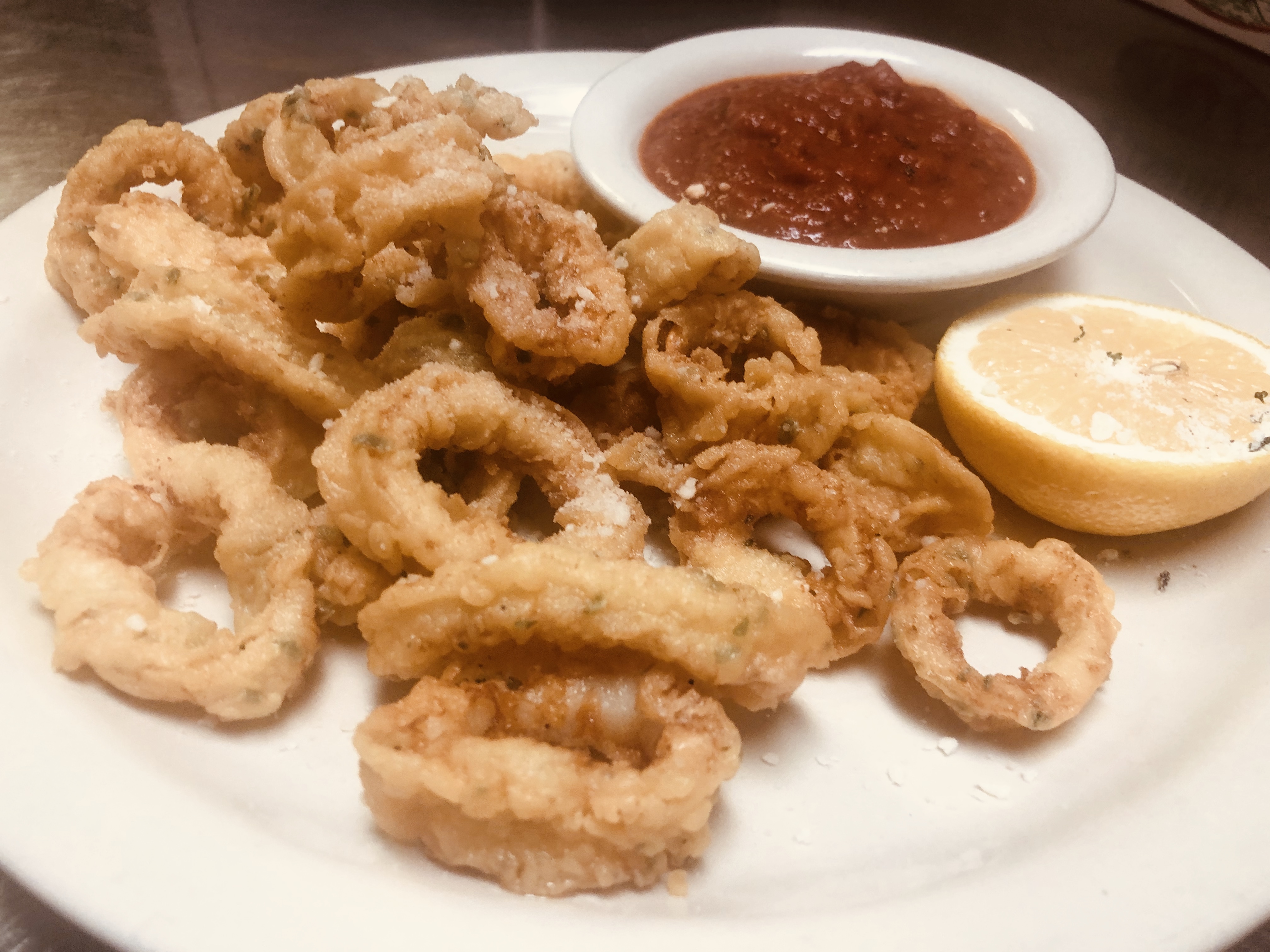 Order Fried Calamari food online from Verona Italian Cafe store, Dallas on bringmethat.com