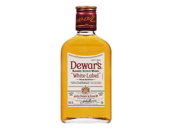 Order Dewar's White Label Blended Scotch Whisky - 200ml Bottle food online from Josh Wines & Liquors Inc store, New York on bringmethat.com