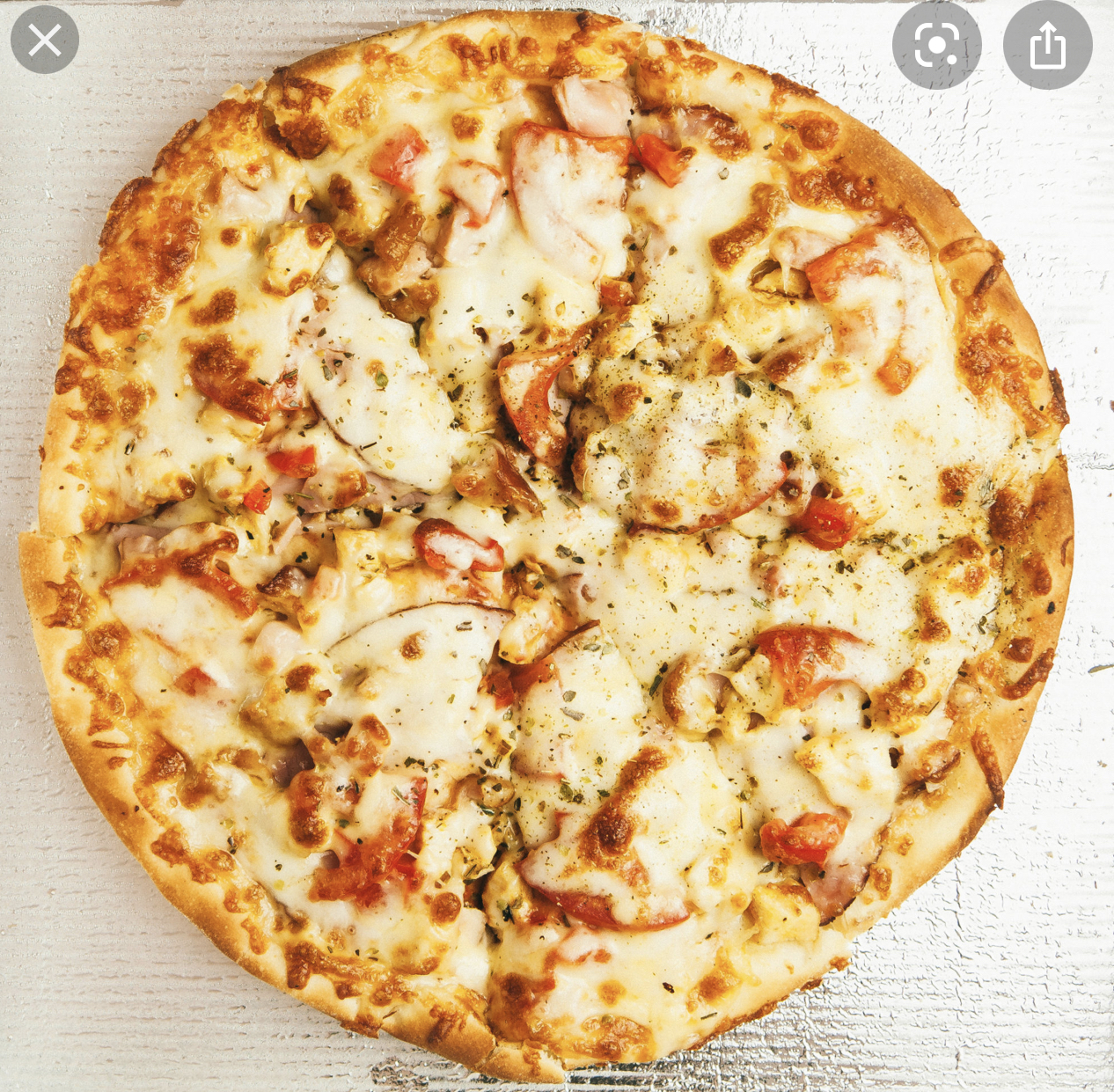 Order Chicken Pizza 14  food online from Fried Chicken store, Brooklyn on bringmethat.com