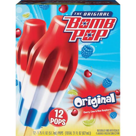 Order Bomb Pop The Original Frozen Popsicle 12-Pack of 1.75oz Pops food online from Cvs store, SARATOGA on bringmethat.com