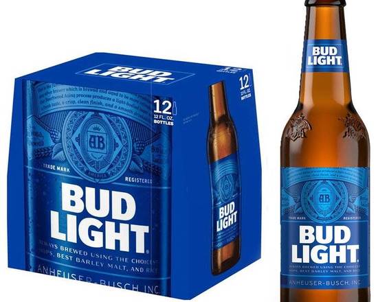 Order Bud Light, 12pk-12oz bottle beer (4.2% ABV) food online from Fastrip store, Bakersfield on bringmethat.com
