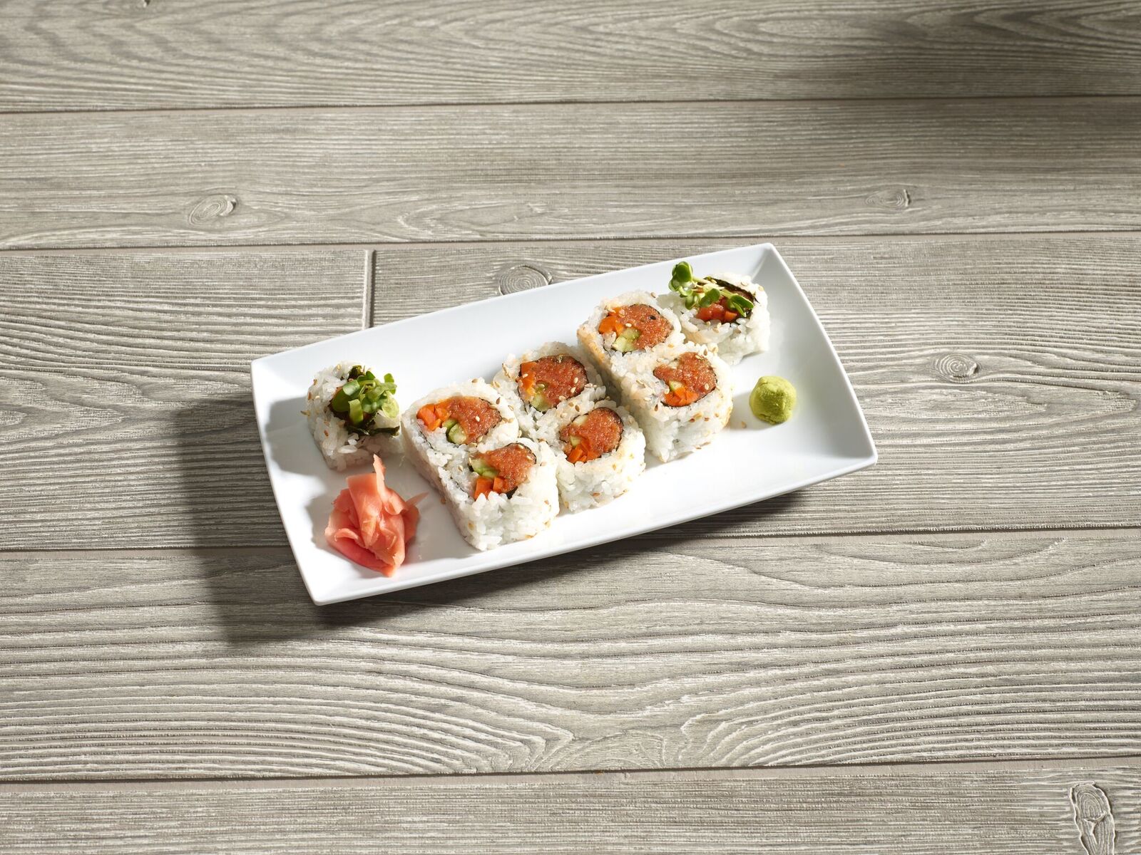 Order Spicy Tuna Roll food online from Sushi And Sake store, Albuquerque on bringmethat.com