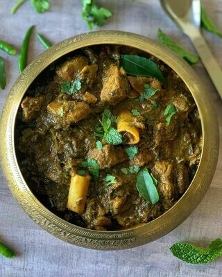 Order Gongura Goat Curry food online from Peacock Indian Cuisine store, Plano on bringmethat.com