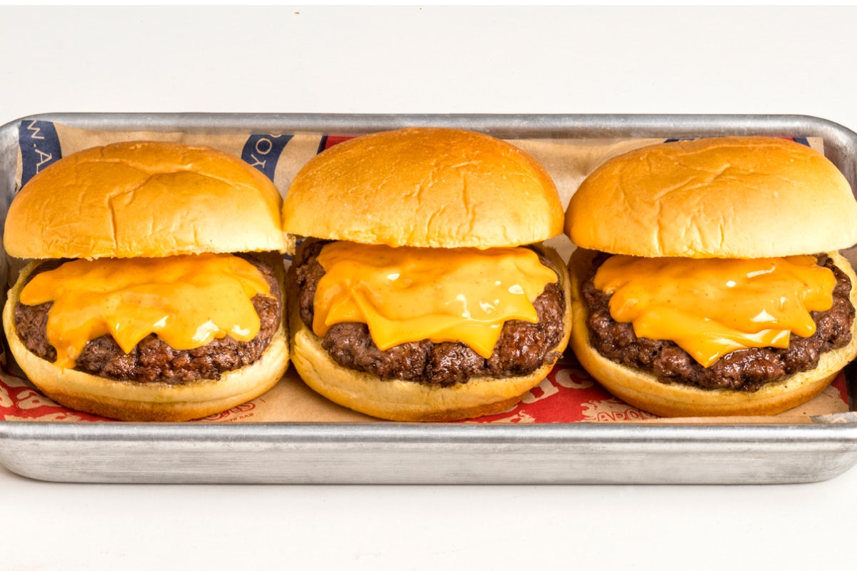 Order Cheeseburger Sliders food online from Arooga's store, Harrisburg on bringmethat.com