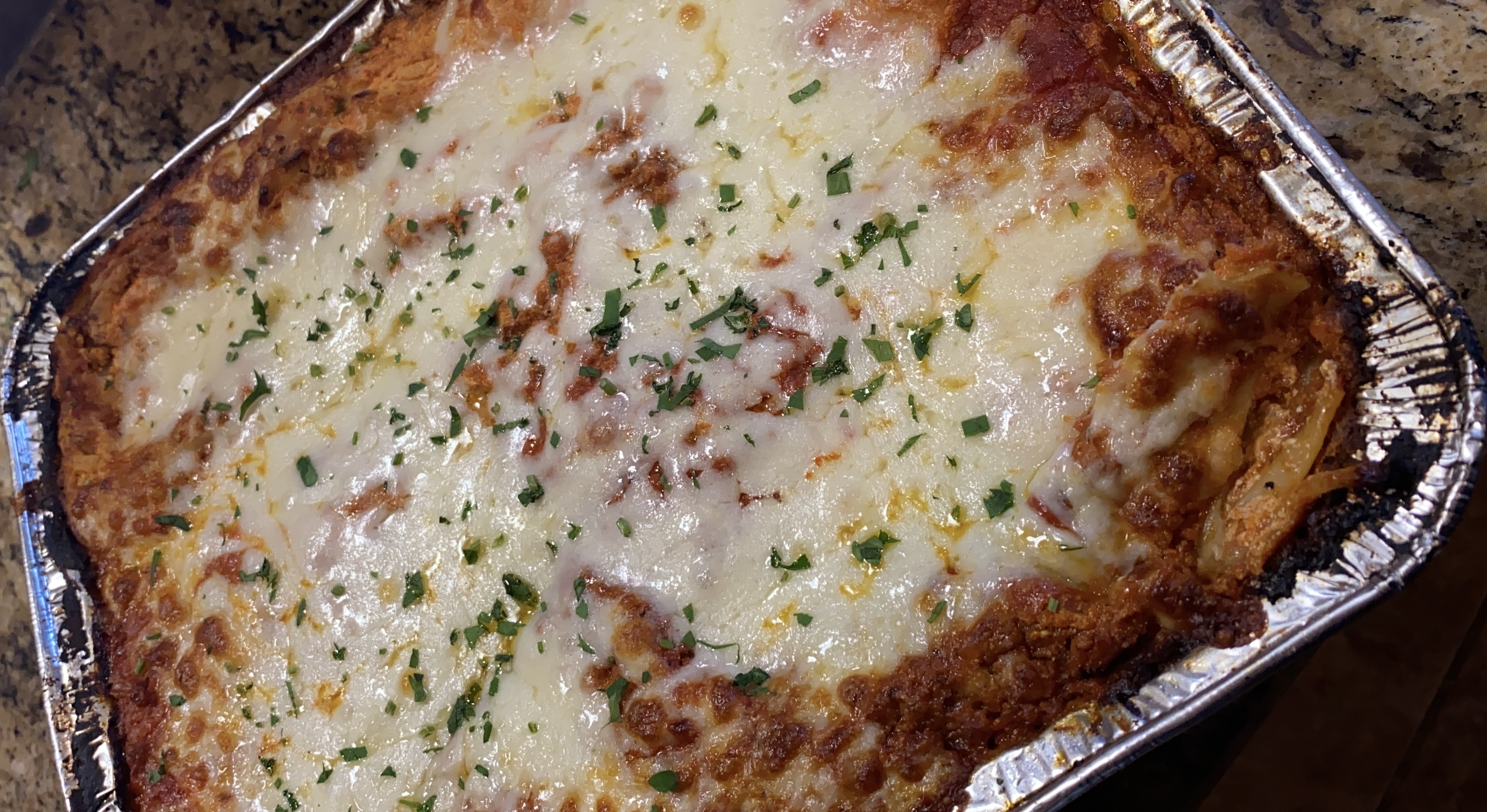 Order Homemade Meat Lasagna food online from Two Cousins Pizza and Italian Restaurant store, Lancaster on bringmethat.com