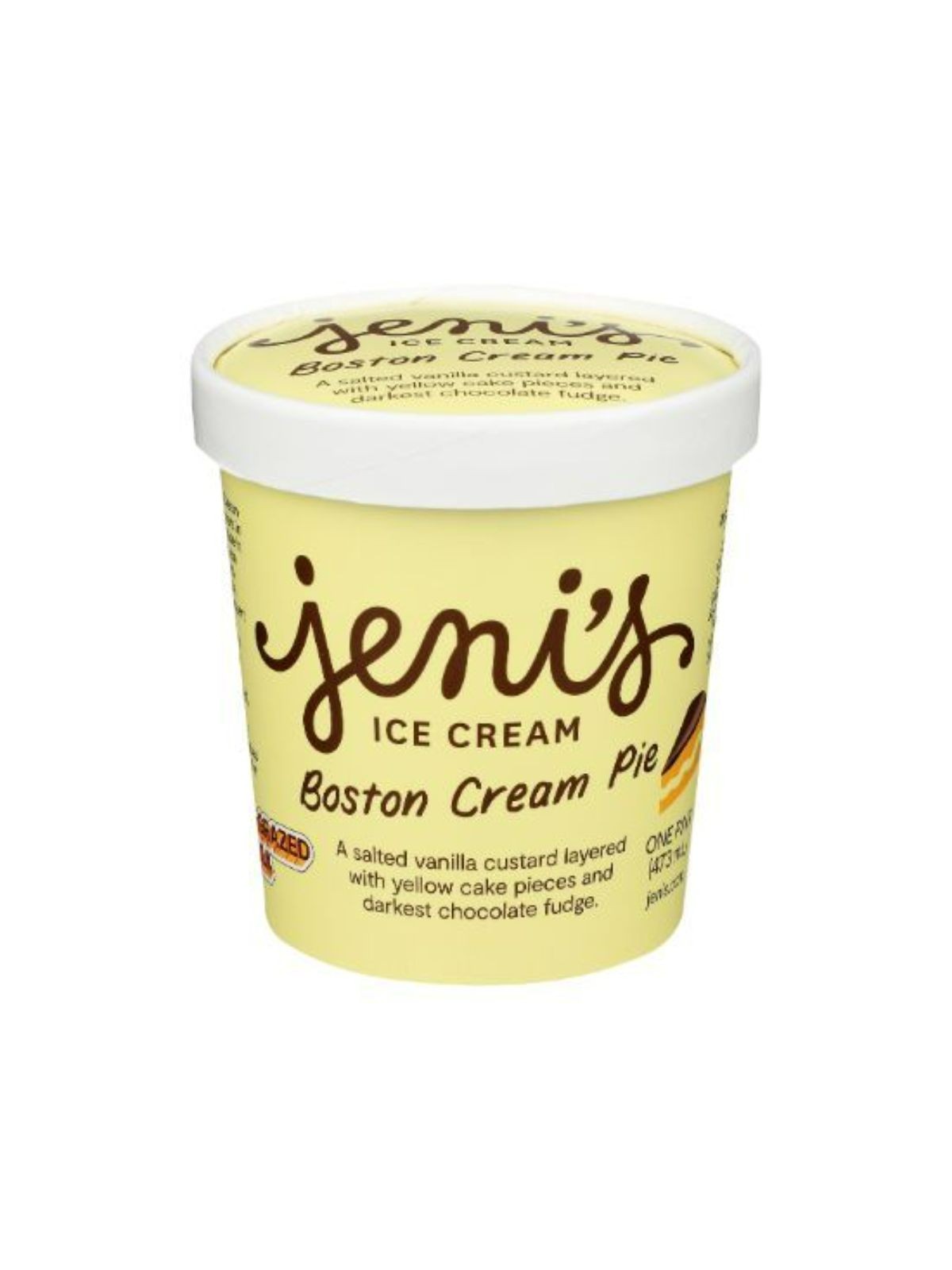Order Jeni's Boston Cream Pie Ice Cream (1 Pint) food online from Stock-Up Mart store, Los Angeles on bringmethat.com