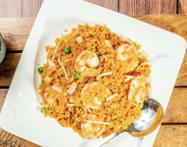 Order Jumbo shrimp fried rice 大头虾炒饭 food online from Paul Chen Hong Kong Restaurant store, Baltimore on bringmethat.com