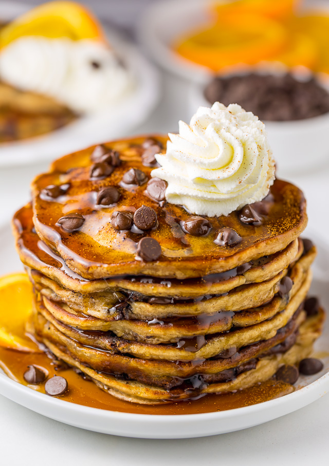Order Chocolate Chip Pancake food online from Fortissimo Coffee House store, Worcester on bringmethat.com
