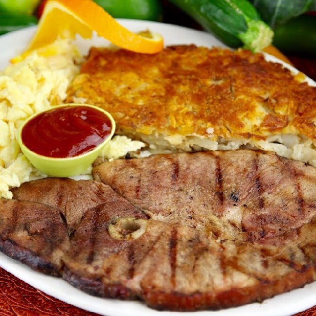 Order Ham Steak and Eggs food online from Burger Stop store, Pico Rivera on bringmethat.com