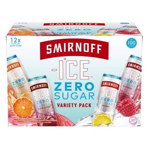 Order Smirnoff Ice Zero Sugar Variety Pack - Pack Of 12 food online from Red Roof Market store, Lafollette on bringmethat.com