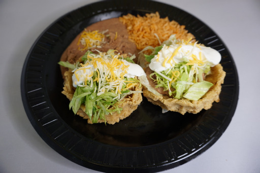 Order 3. Two Sopes food online from Ramiro Méxican Food store, Tucson on bringmethat.com