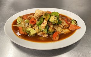 Order 77. Szechuan Chicken food online from Mahar Thai Taste store, Saint Paul on bringmethat.com