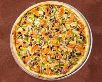 Order Thin Crust Veggie Feast 12' food online from Skinny Thin Pizza store, Nashville-Davidson on bringmethat.com