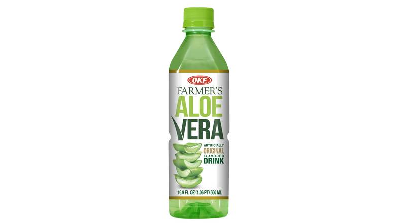 Order OKF Farmer's Aloe Vera Drink - Original 16.9 Oz food online from Valero Food Mart store, Murrayville on bringmethat.com