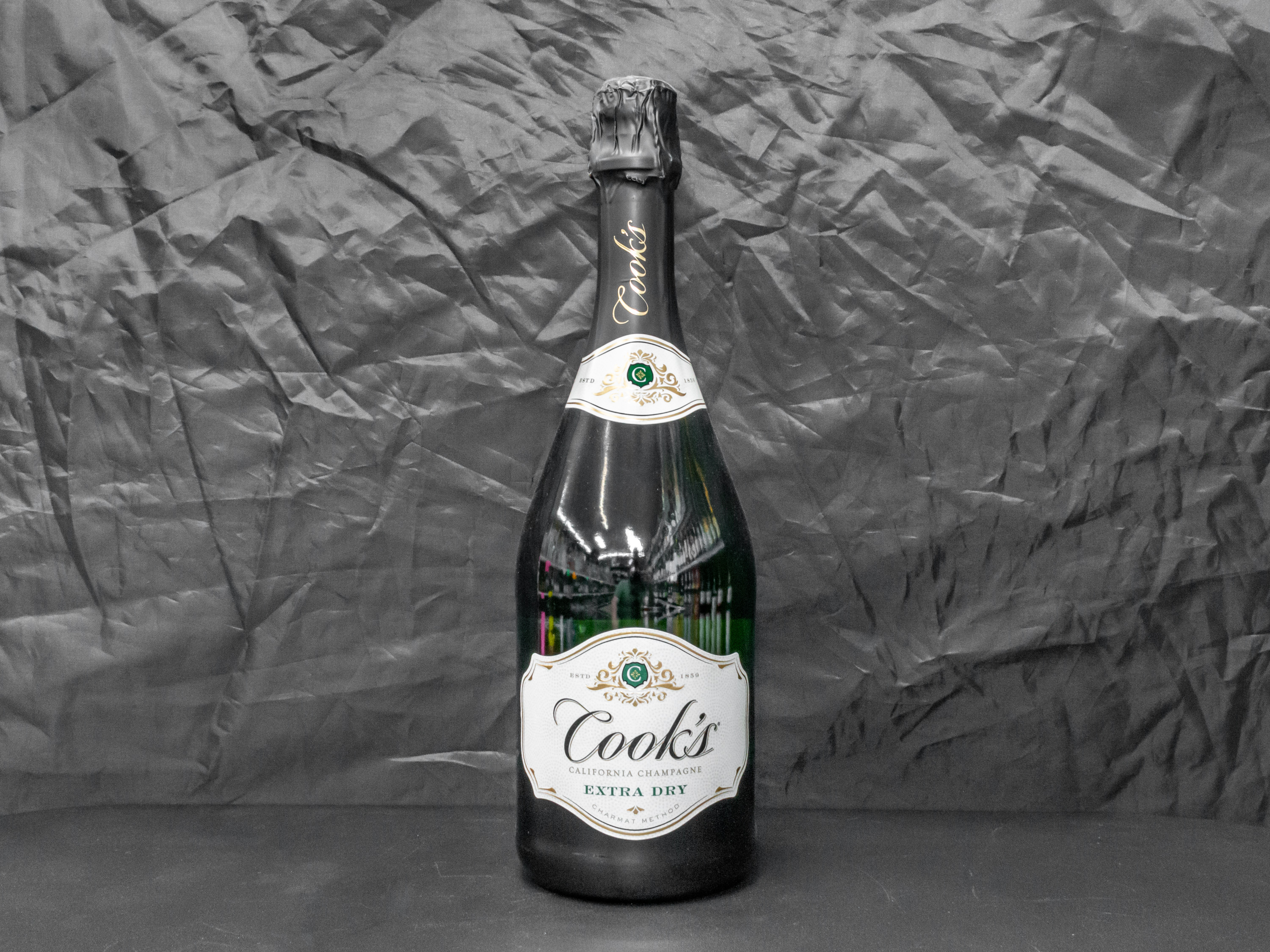 Order Cooks, 750 ml. California Champagne 11.5% ABV food online from Logan Liquor store, Chicago on bringmethat.com