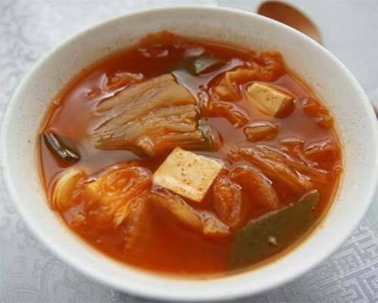 Order Kimchi Soup (clear broth) food online from Rice Bar store, Washington on bringmethat.com