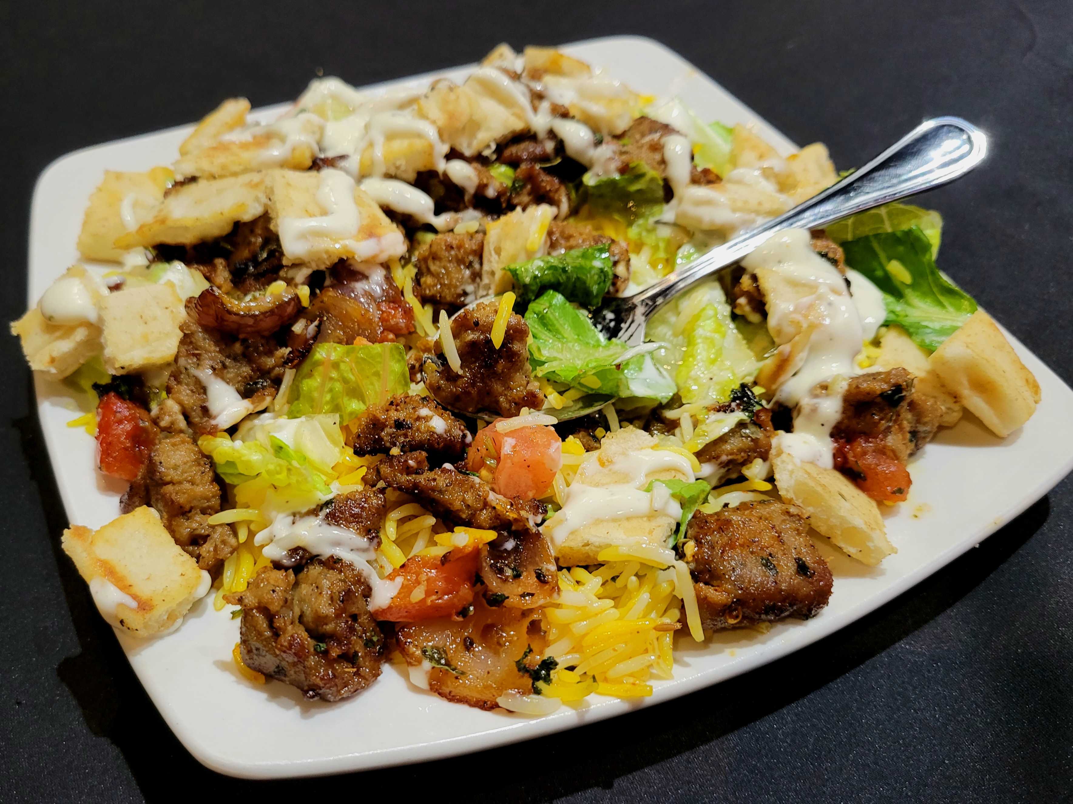 Order NY Style Lamb Gyro Over Rice food online from Jasmine Fusion Grill store, Columbus on bringmethat.com