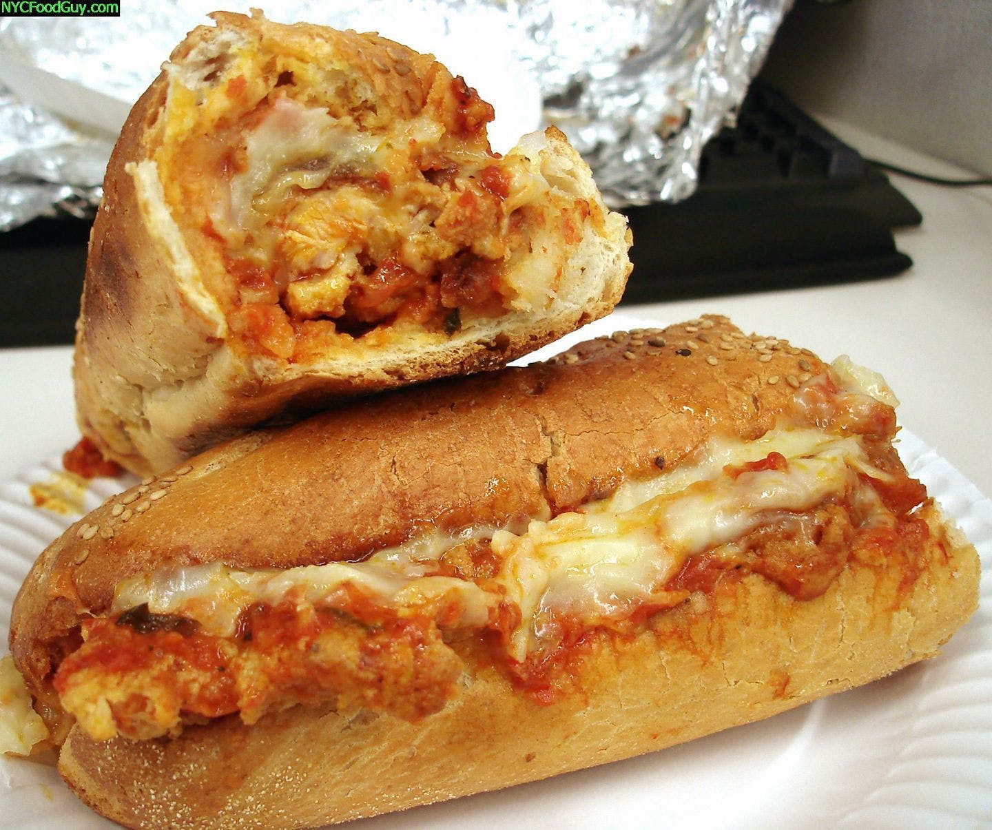 Order Buffalo Chicken Sub - 12" food online from Mickey N.Y. Pizza store, Derry on bringmethat.com