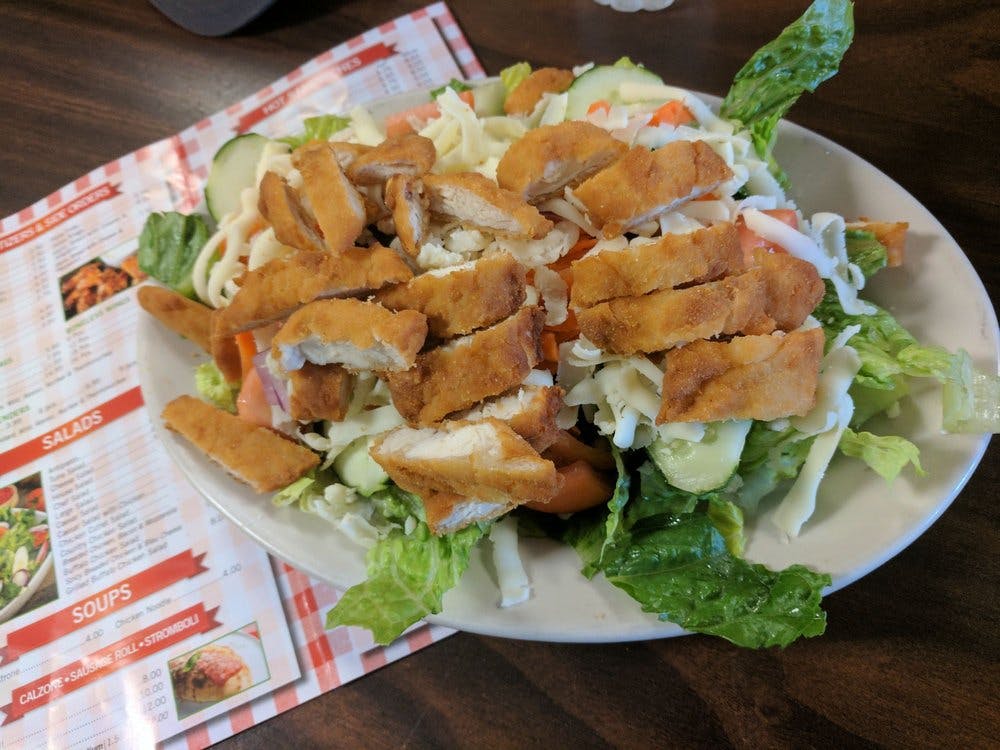 Order Country Chicken Salad - Salad food online from Sansone Brother Pizza store, Franklin Park on bringmethat.com