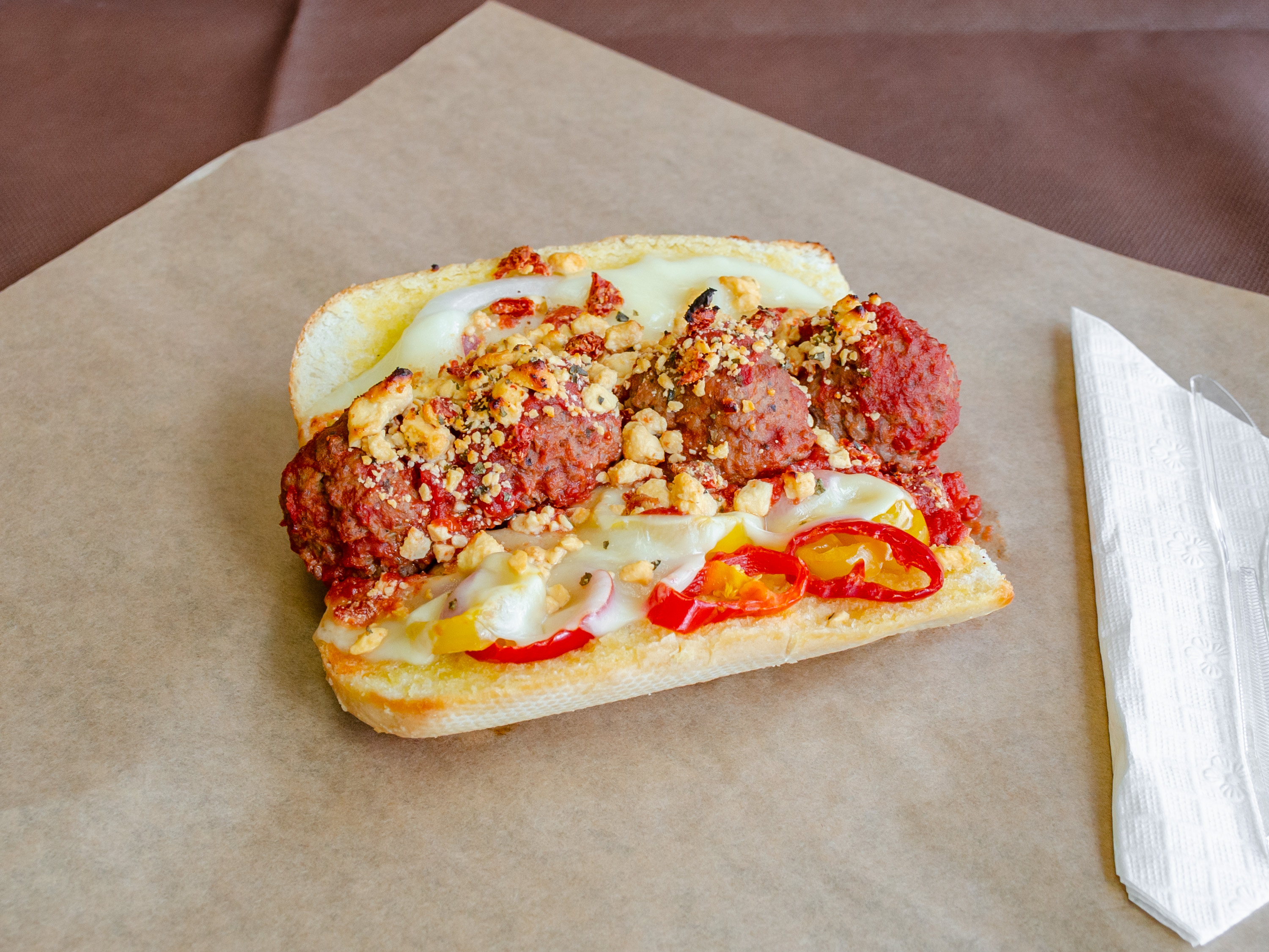 Order The Meatball Sub food online from Dayton Street Eats store, Kettering on bringmethat.com