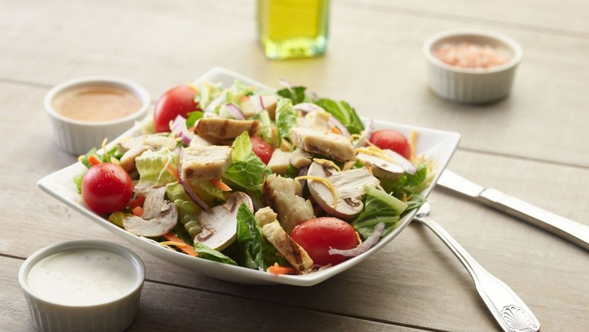 Order Chicken Caesar Salad food online from Chicago's Pizza With A Twist store, Arlington on bringmethat.com