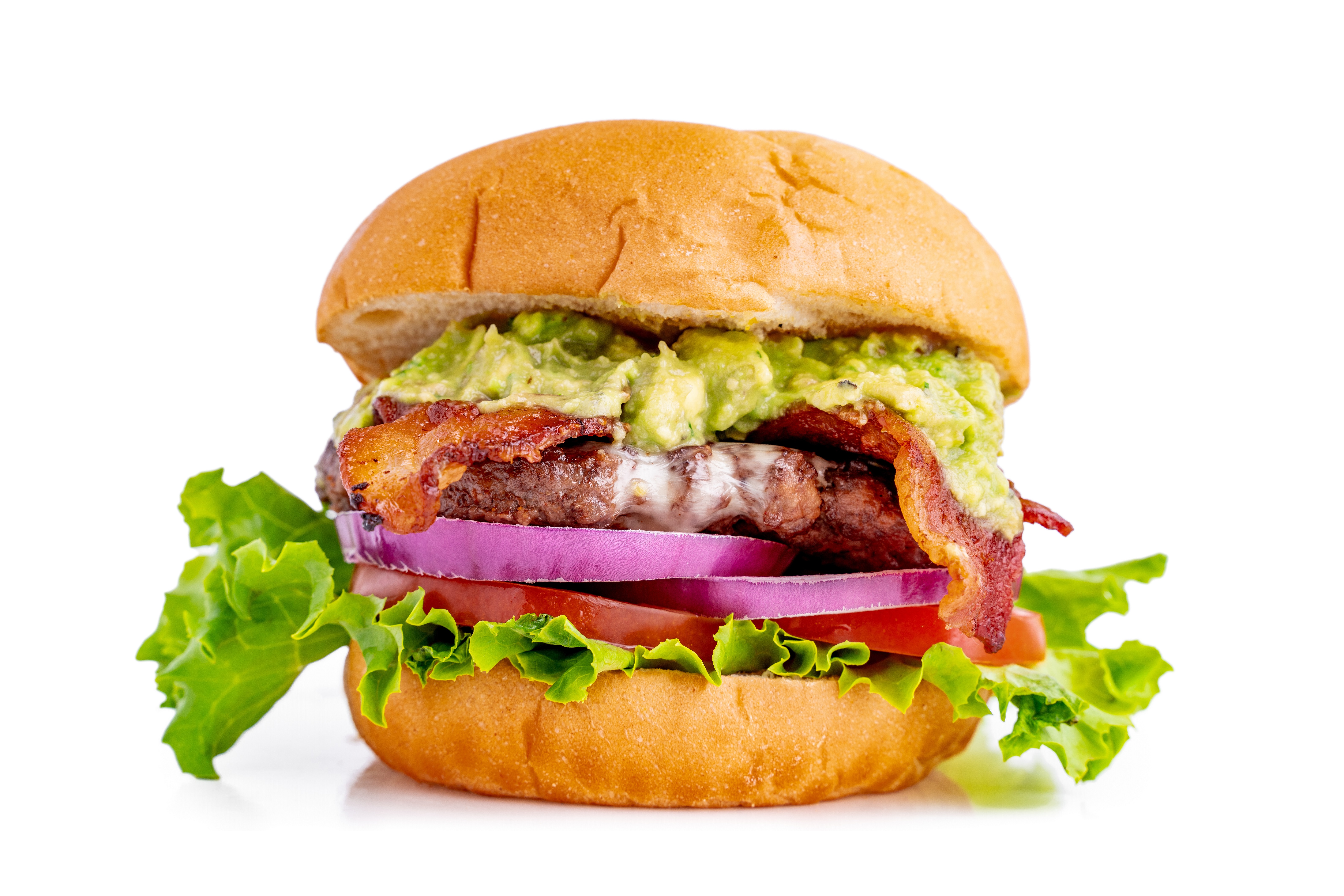 Order Guacamole Bacon Burger food online from Jeffersons - Brentwood store, Brentwood on bringmethat.com