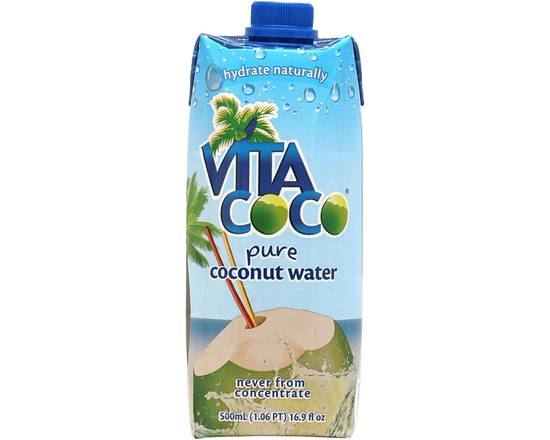 Order Vita Coco Pure Coconut Water 16.9oz food online from Extra Mile 2004 store, Garden Grove on bringmethat.com