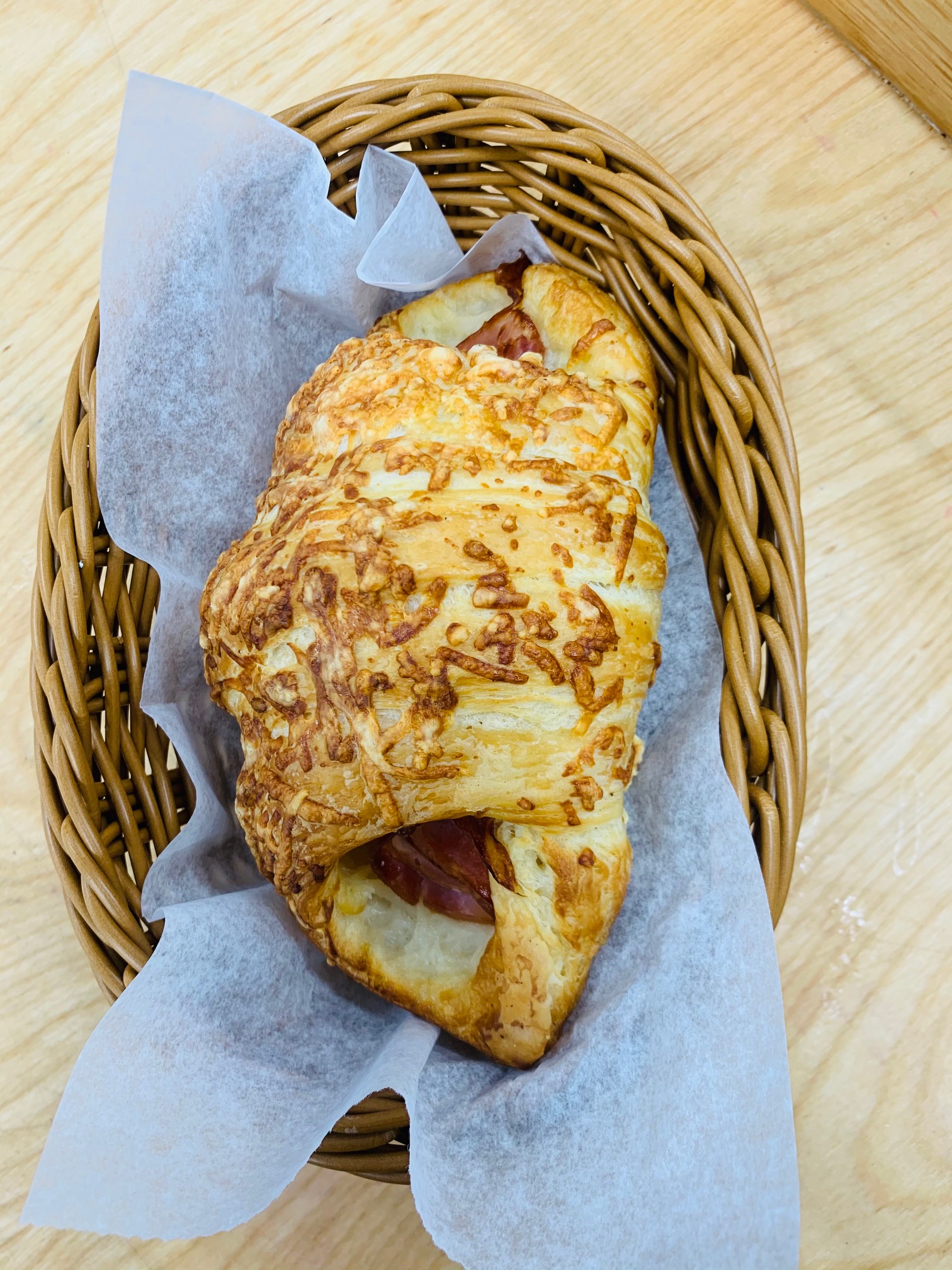 Order Ham and Cheese Croissant food online from Ooh La La Bakery Llc store, Silver Spring on bringmethat.com
